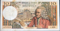 10 Francs voltaire 1972
